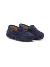 Tod's City Gommino Loafers In Blue