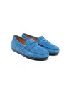 Tod's City Gommino Loafers In Blue