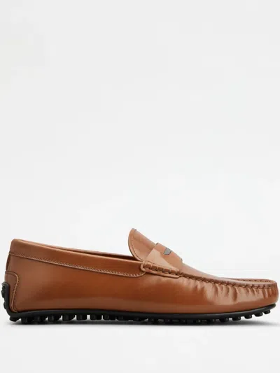 Tod's City Gommino Loafers In Brown