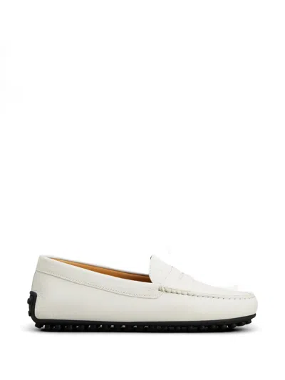 Tod's City Gommino Loafers In White