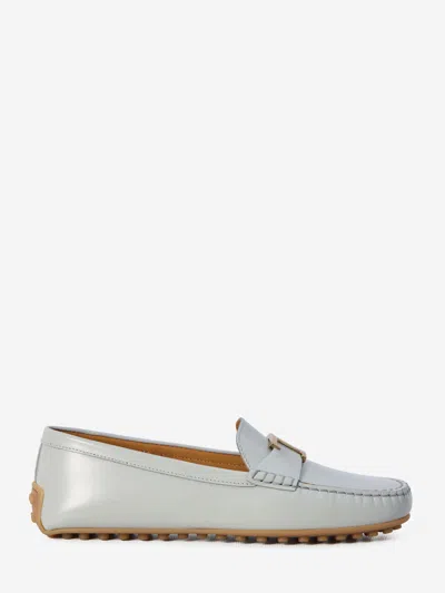Tod's City Gommino Moccasins In Grey