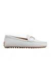 Tod's City Gommino Mokasin Shoes In White
