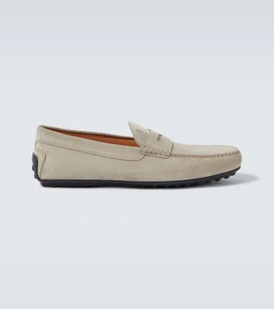 Tod's City Gommino Suede Driving Shoes