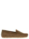 Tod's City Gommino Suede Loafer In Animal Print
