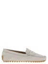 Tod's City Gommino Suede Loafer In Ice