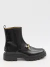 Tod's Clamp Leather Ankle Boot In Black