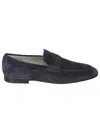 Tod's Classic 38k Loafers In Blue