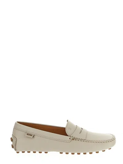 Tod's Classic Loafer In White