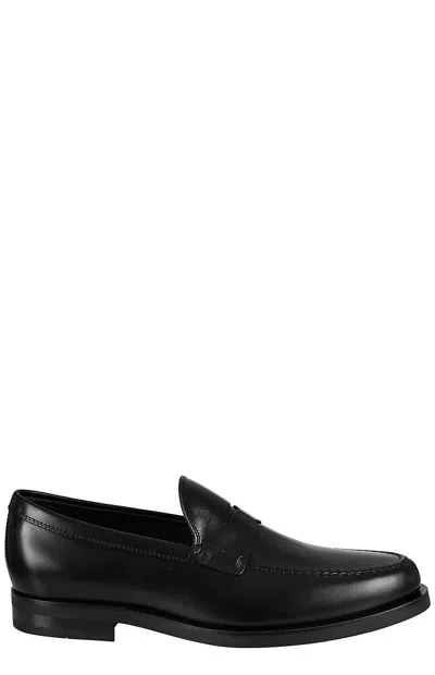Tod's Classic Penny Loafers In Black
