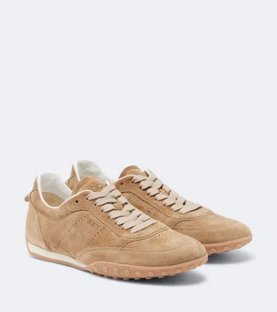 Tod's Tods Sportiva 13m Panelled Leather Sneakers In Brown