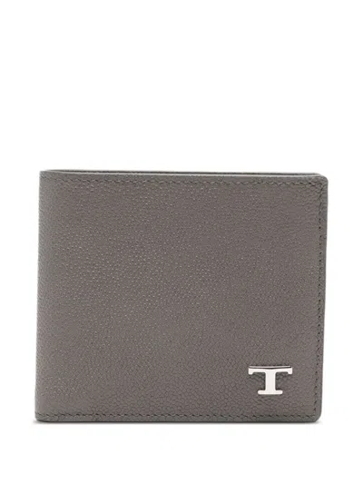 Tod's Classic Wallet With Coin Holder In Gray