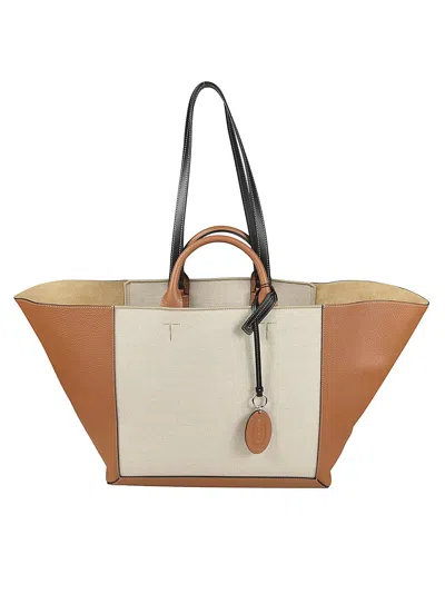 Tod's Cln Shopper Bag In Brown