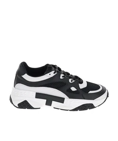 Tod's Colour Block Sneakers In Black