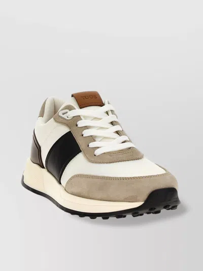 Tod's Complete Contrast Detailing Rubber Sole Sneakers