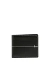 Tod's Contrast-stitch Detail Wallet In Black