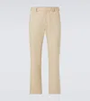 Tod's Cotton-blend Chinos In Grey