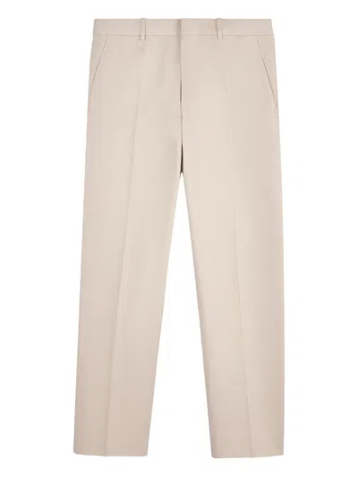 Tod's Cotton Chino Trousers In Neutral