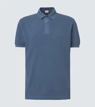 Tod's Cotton Piqué Polo Shirt In Blue
