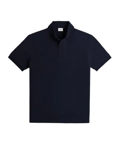 Tod's Cotton Polo Shirt In Blue