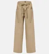 Tod's Weite Hose Aus Baumwollpopeline In Beige