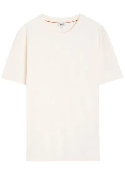 Tod's Tods Cotton T-shirt In White