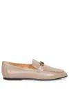 TOD'S CREAM LEATHER LOAFERS