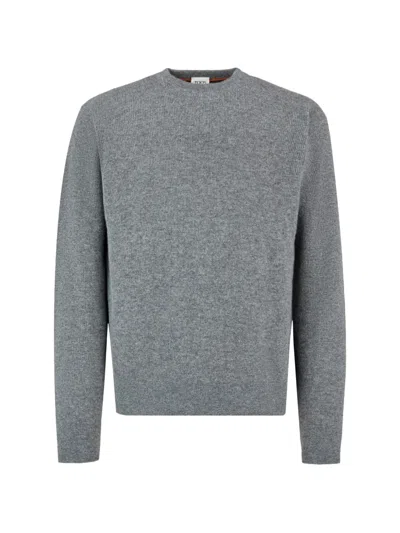 Tod's Crew Neck Suede Details Sweater In Animal Print
