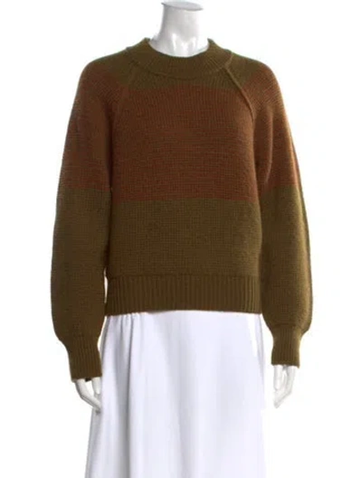 Pre-owned Tod's Crew Neck Sweater In Green