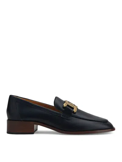 Tod's Chain-link Detail Loafers In Black