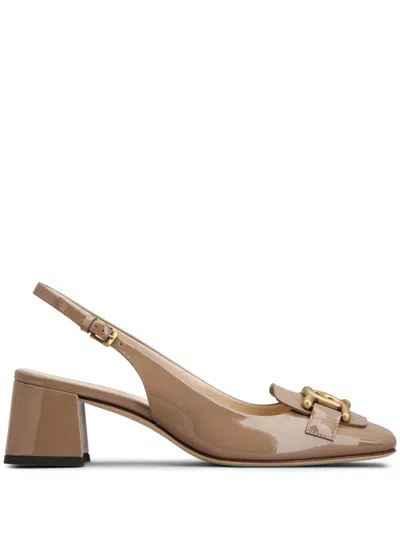 TOD'S CUOIO 50MM LOGO-ENGRAVED PUMPS