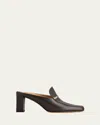 Tod's Mules With Pointed Toe And Gold Accents In Palissandro