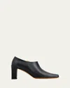 Tod's Cuoio Leather Low-cut Ankle Booties In Black