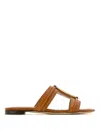 Tod's Cuoio Legg. 37b Sandalo Doppia T In Brown