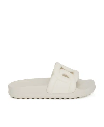 Tod's Cut-out Logo-detail Slides In White