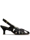 Tod's Cut-out Sling-back Leather Pumps In Black