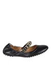 Tod's Ballerina Shoes Suede Gommini Accents