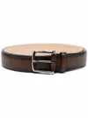 Tod's Adjustable Smooth Finish Belt In Dark Brown