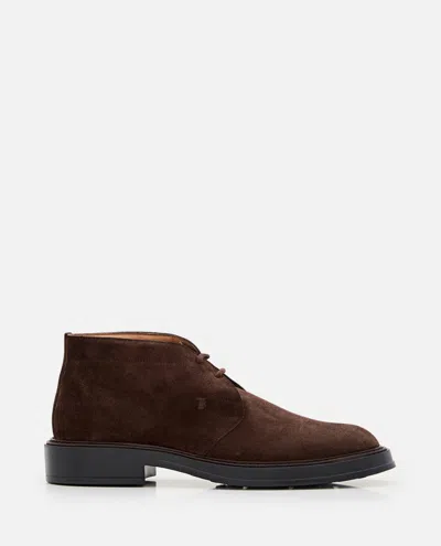 Tod's Brown Polacco Extralight Lace Up Shoes