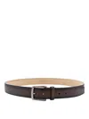 Tod's Dark Brown Leather Belt In Brown