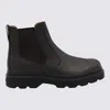 Tod's Chunky Sole Leather Ankle Boots With Elastic Panels In Brown