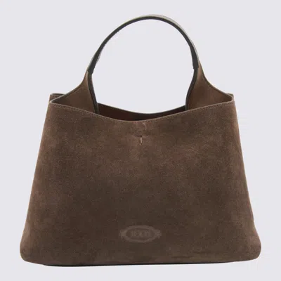 Tod's Dark Brown Leather Top Handle Bag