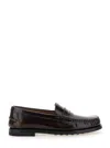 Tod's Gomma Patent Leather Penny Loafers In Dark Brown