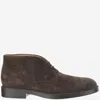Tod's Suede Leather Ankle Boot Shoes In Brown