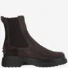 Tod's Dark Brown Suede Boots
