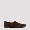 Tod's Man Loafers Dark Brown Size 6 Leather In Dark Brown