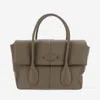 Tod's Dark Grey Di Bag Reverse Leather Small In Dark Grey