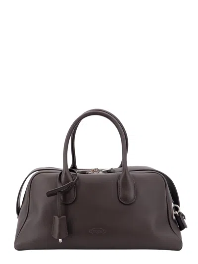 Tod's Darsena Medium Leather Case In Palissandro