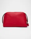 Tod's Darsena Medium Leather Pouch Bag In Savvy Red