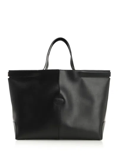 Tod's Dbm Shopping Media Handbags Black