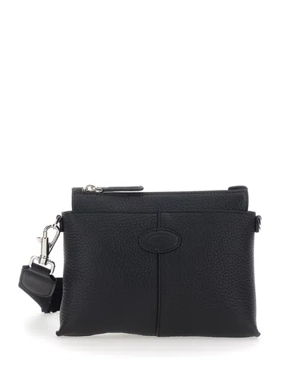 Tod's Dbs Pouch Tracolla Mini In Black
